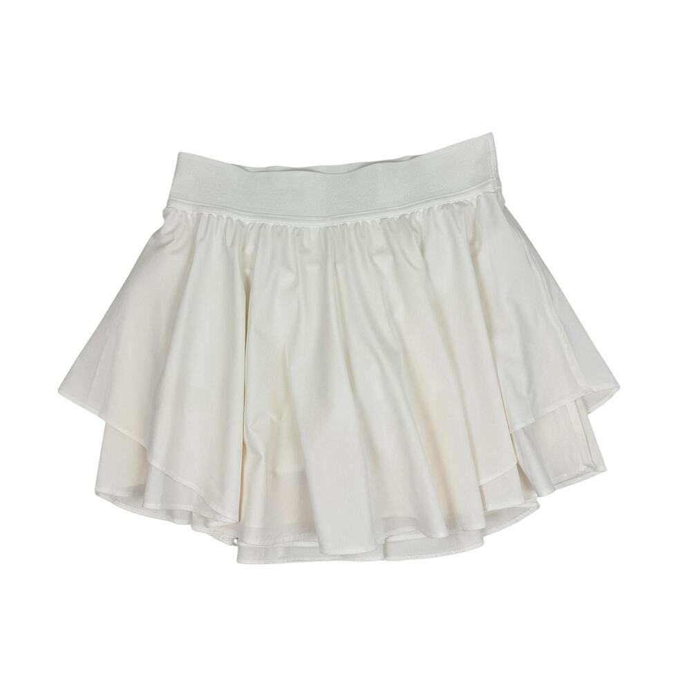 Lululemon Court Rival High Rise Skort White 6 Tall Tennis Golf